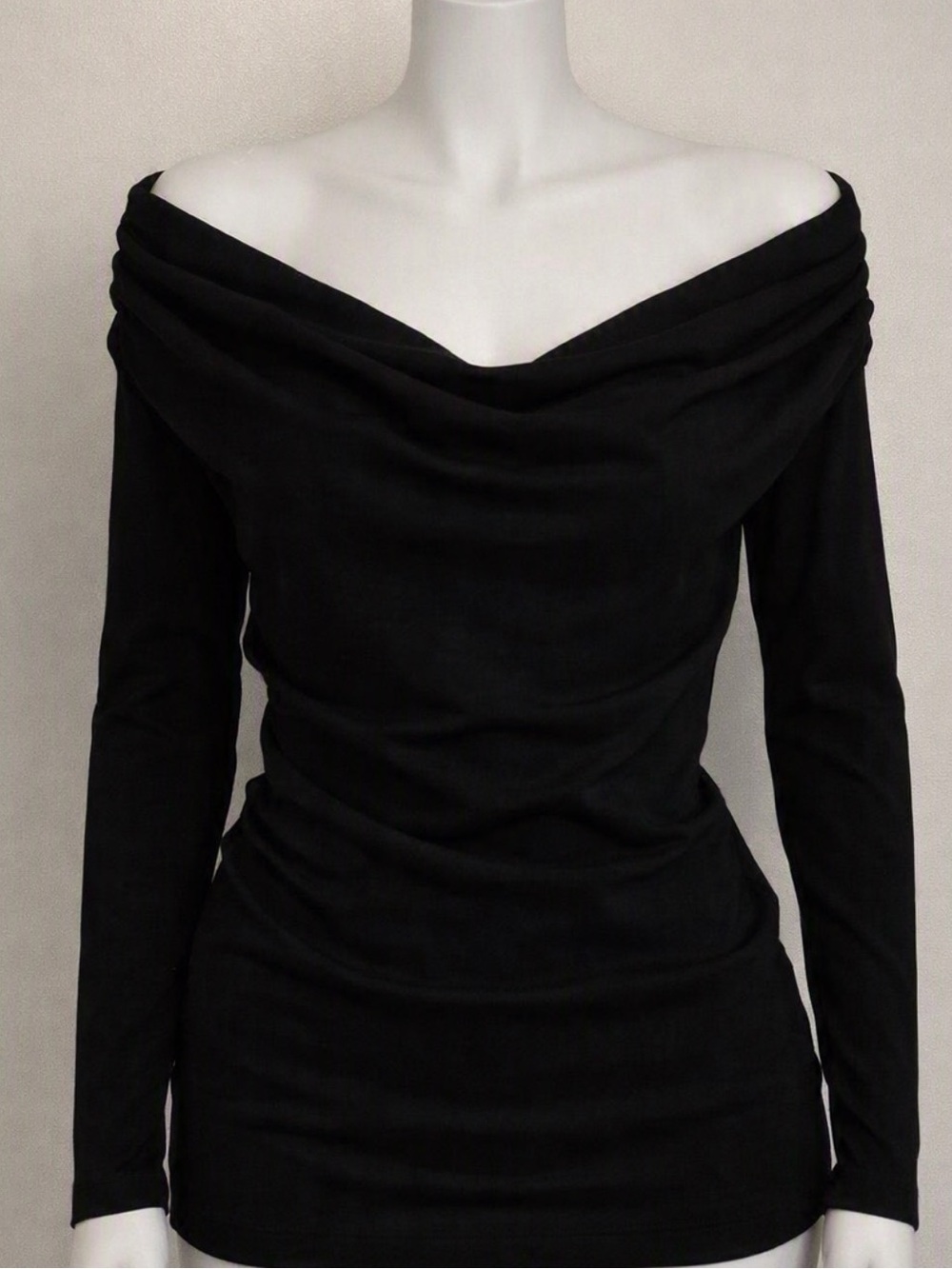 Off-the-Shoulder Long Sleeve Top